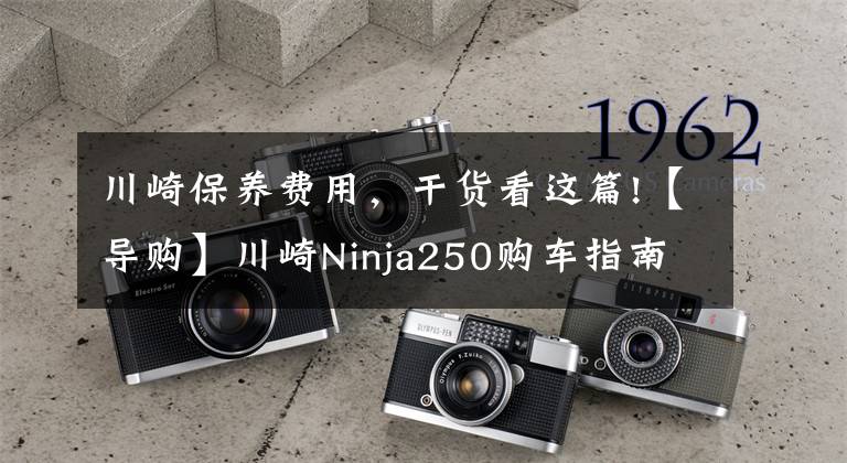 川崎保养费用，干货看这篇!【导购】川崎Ninja250购车指南 ABS更具优势