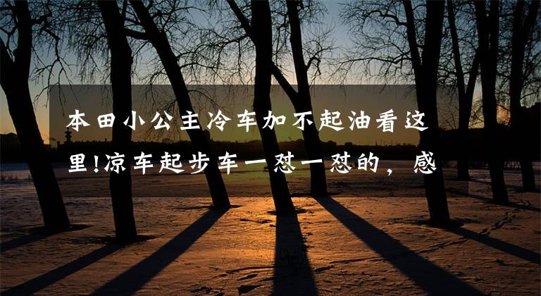 本田小公主冷车加不起油看这里!凉车起步车一怼一怼的，感觉加不上油是咋回事？