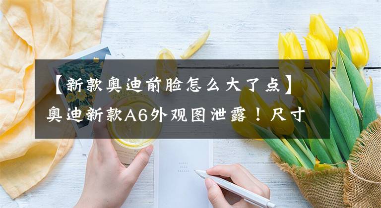【新款奥迪前脸怎么大了点】奥迪新款A6外观图泄露！尺寸升级车身更大，前脸换网状格栅
