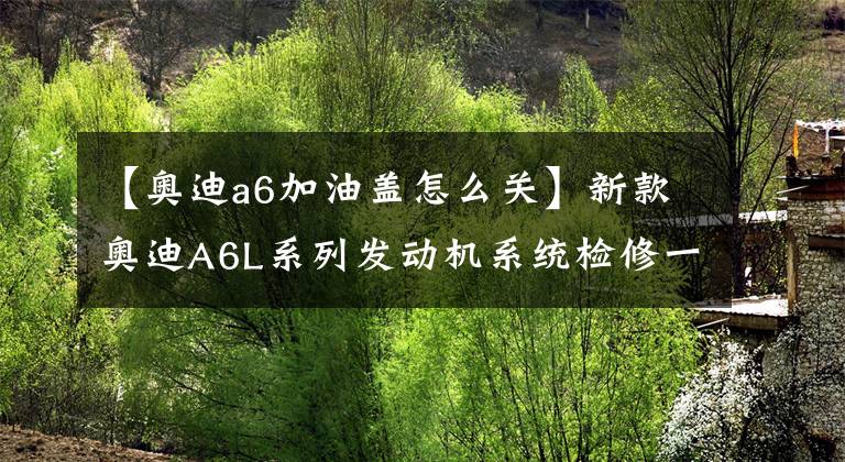 【奥迪a6加油盖怎么关】新款奥迪A6L系列发动机系统检修一点通
