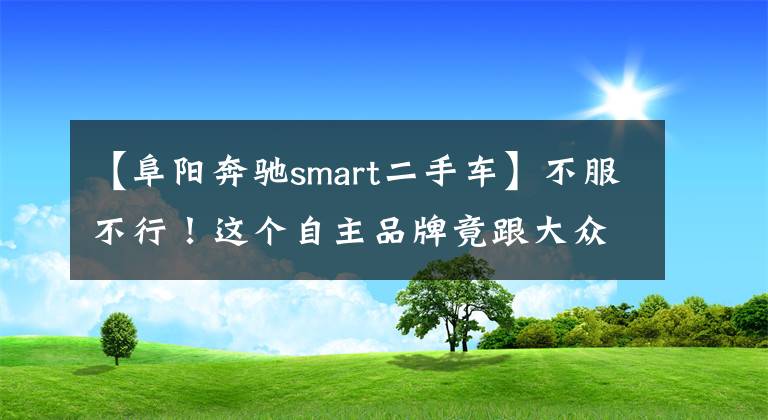 【阜阳奔驰smart二手车】不服不行！这个自主品牌竟跟大众集团杠上了