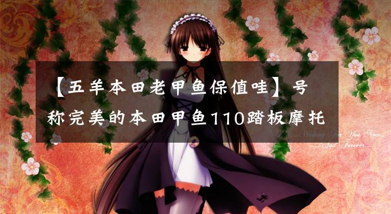 【五羊本田老甲鱼保值哇】号称完美的本田甲鱼110踏板摩托车为什么这么贵？
