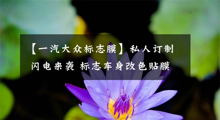 【一汽大众标志膜】私人订制 闪电来袭 标志车身改色贴膜