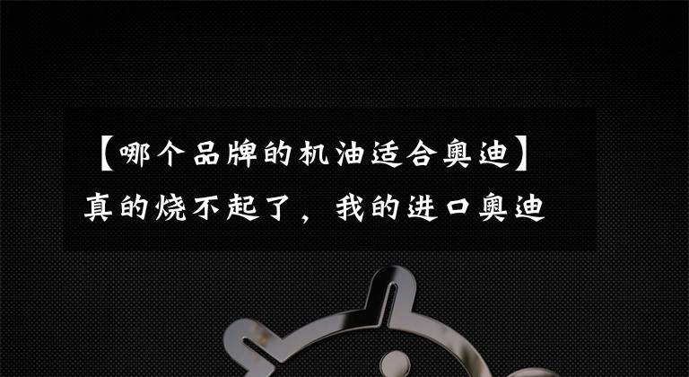 【哪个品牌的机油适合奥迪】真的烧不起了，我的进口奥迪A3保养，机油居然要220元一升