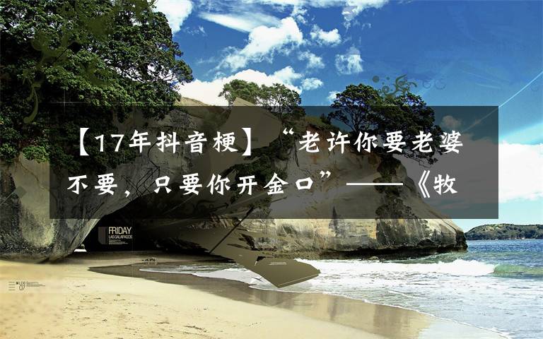 【17年抖音梗】“老许你要老婆不要，只要你开金口”——《牧马人》