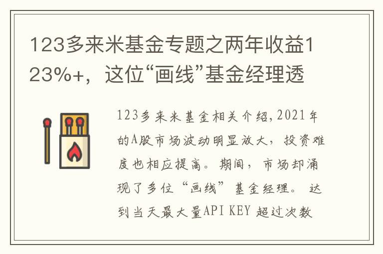 123多来米基金专题之两年收益123%+，这位“画线”基金经理透露了不追热点的投资秘诀