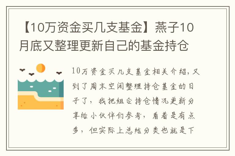 【10万资金买几支基金】燕子10月底又整理更新自己的基金持仓给小伙伴们参考了