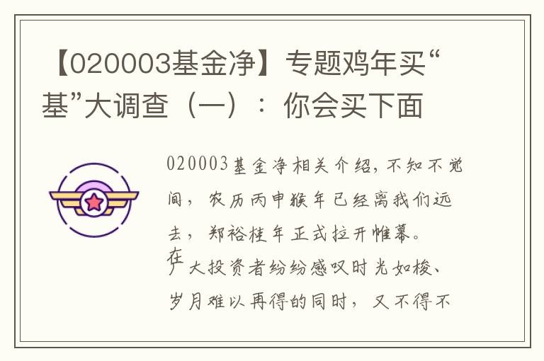 【020003基金净】专题鸡年买“基”大调查（一）：你会买下面哪只混合基金？