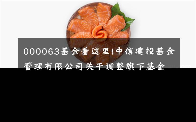 000063基金看这里!中信建投基金管理有限公司关于调整旗下基金所持有的“中兴通讯”股票估值方法的公告