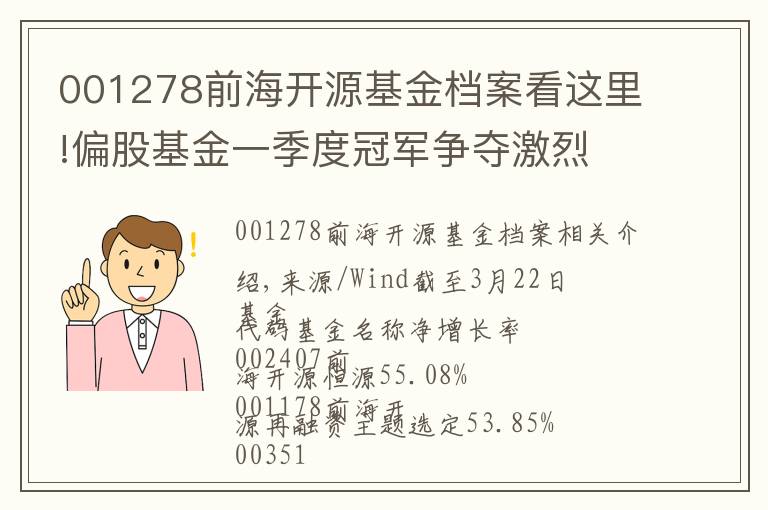 001278前海开源基金档案看这里!偏股基金一季度冠军争夺激烈