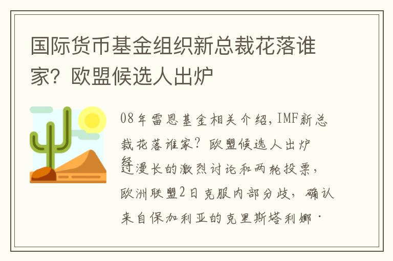 国际货币基金组织新总裁花落谁家?欧盟候选人出炉