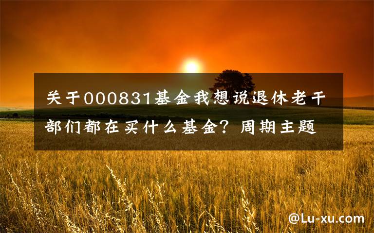 关于000831基金我想说退休老干部们都在买什么基金？周期主题基金还能买吗？