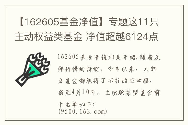 【162605基金净值】专题这11只主动权益类基金 净值超越6124点