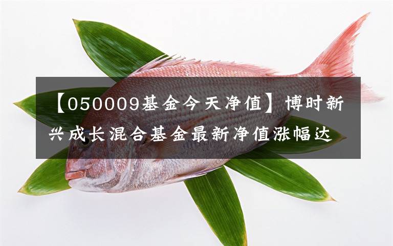 【050009基金今天净值】博时新兴成长混合基金最新净值涨幅达1.61%