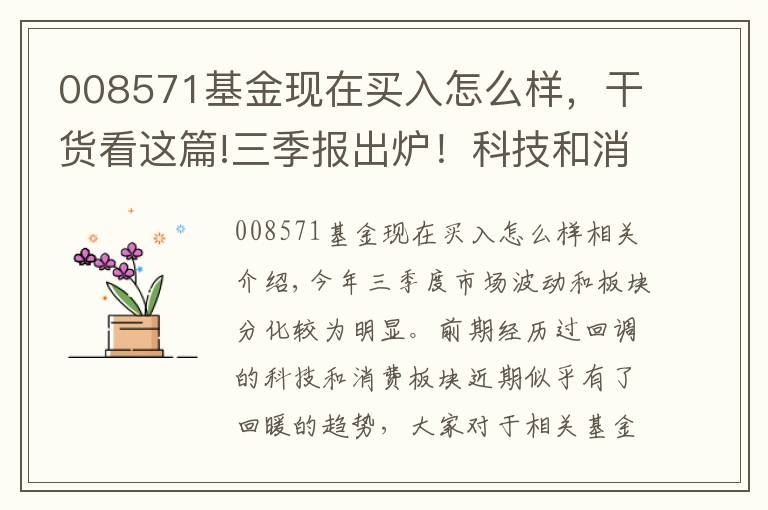 008571基金现在买入怎么样，干货看这篇!三季报出炉！科技和消费板块提供了哪些投资机会？