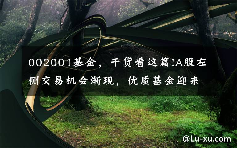 002001基金，干货看这篇!A股左侧交易机会渐现，优质基金迎来定投时点