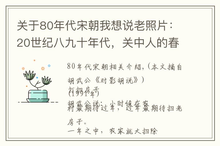 关于80年代宋朝我想说老照片：20世纪八九十年代，关中人的春节