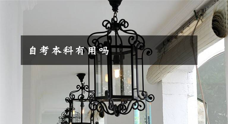 自考本科有用吗