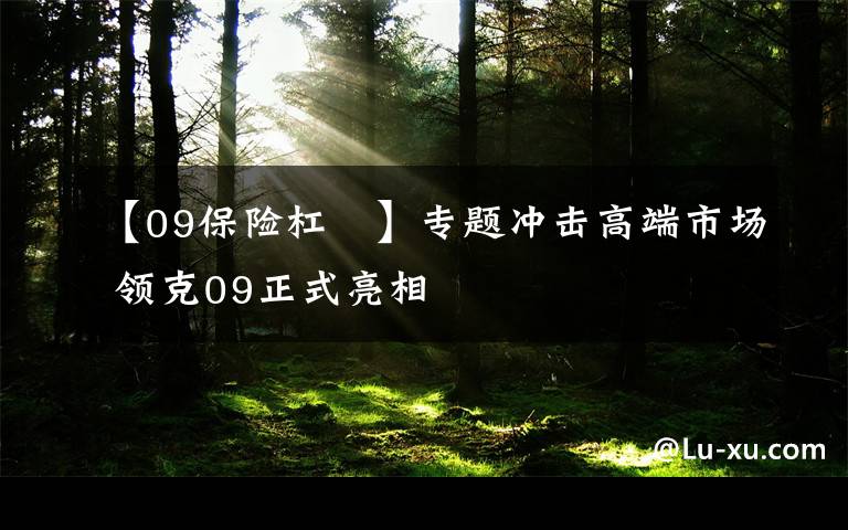 【09保险杠	】专题冲击高端市场 领克09正式亮相