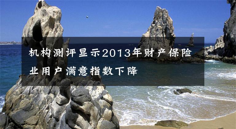 机构测评显示2013年财产保险业用户满意指数下降