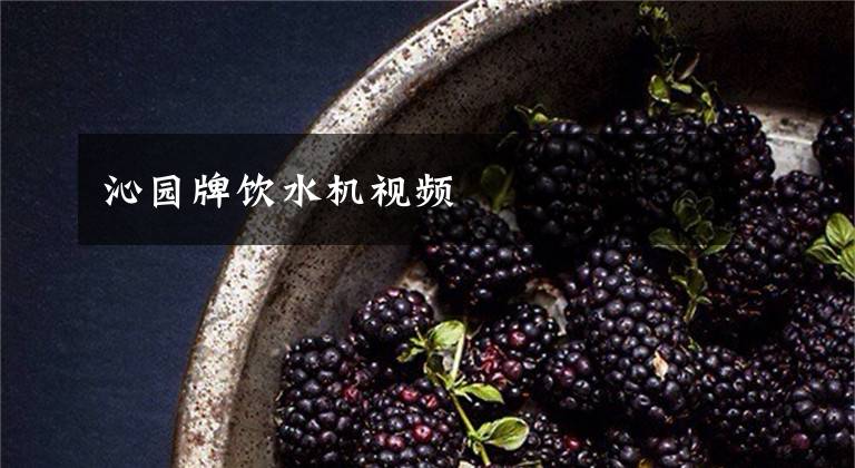 沁园牌饮水机视频