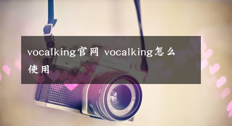 vocalking官网 vocalking怎么使用