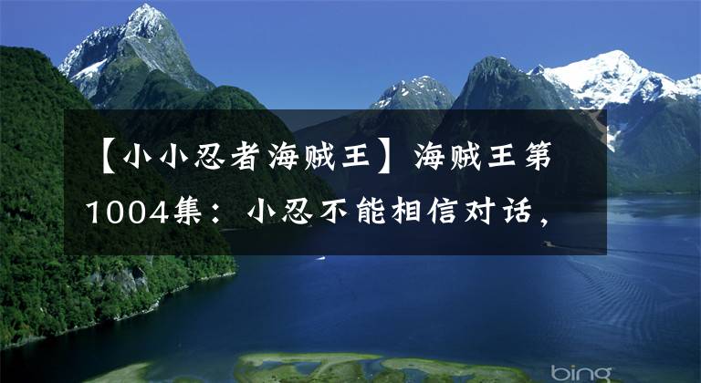 【小小忍者海贼王】海贼王第1004集：小忍不能相信对话，盐才要消灭桃子的帮助，逃不掉。
