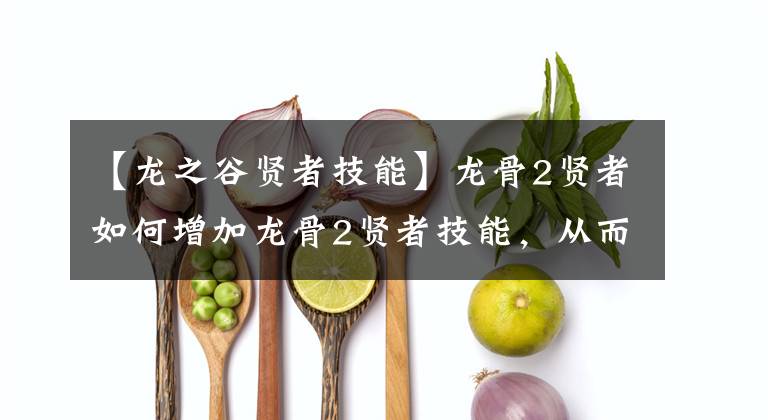 【龙之谷贤者技能】龙骨2贤者如何增加龙骨2贤者技能，从而提出推荐？