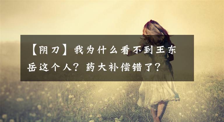 【阴刀】我为什么看不到王东岳这个人？药大补偿错了？