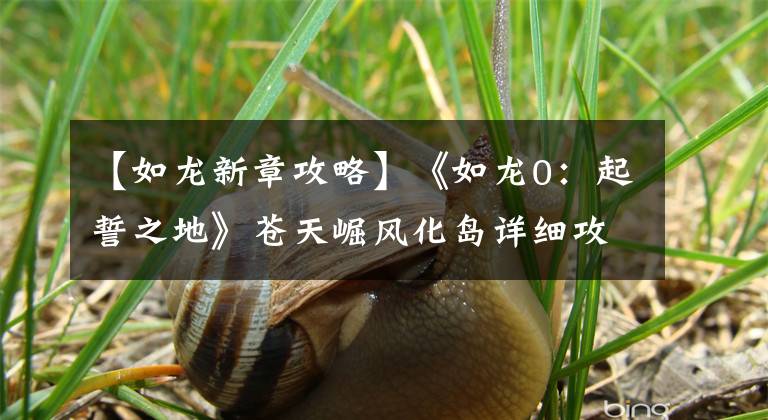 【如龙新章攻略】《如龙0：起誓之地》苍天崛风化岛详细攻略