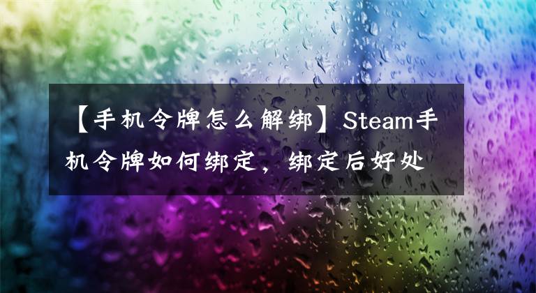 【手机令牌怎么解绑】Steam手机令牌如何绑定，绑定后好处多多