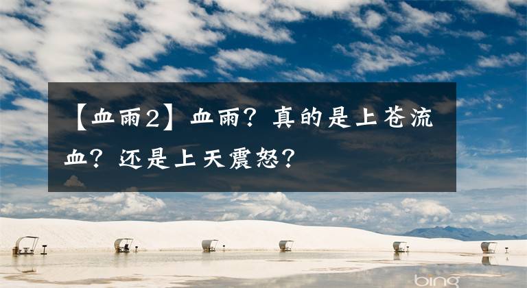 【血雨2】血雨？真的是上苍流血？还是上天震怒？