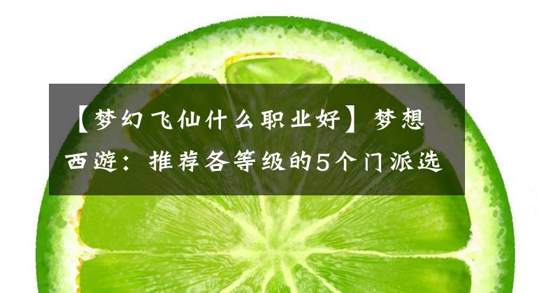 【梦幻飞仙什么职业好】梦想西游：推荐各等级的5个门派选择