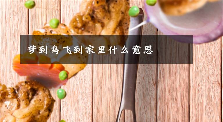 梦到鸟飞到家里什么意思