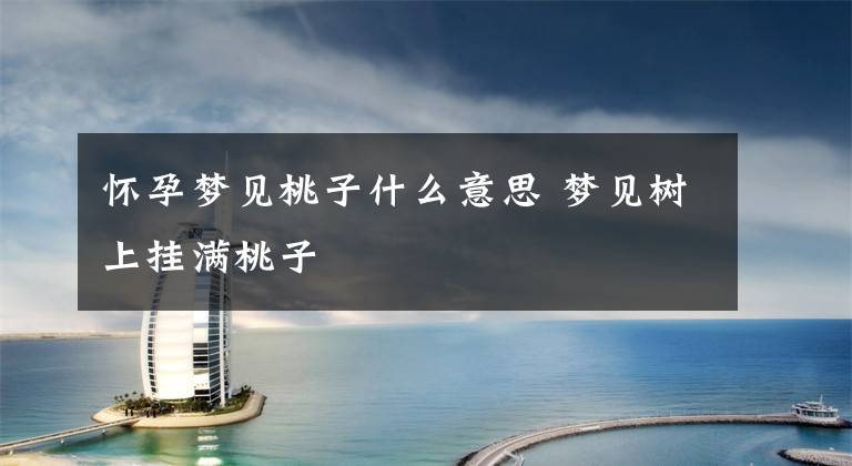 怀孕梦见桃子什么意思 梦见树上挂满桃子