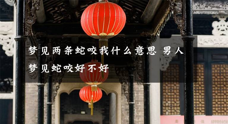 梦见两条蛇咬我什么意思 男人梦见蛇咬好不好