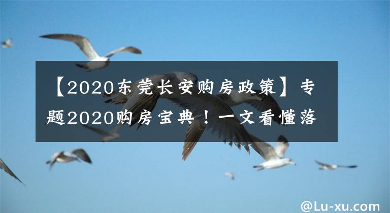 【2020东莞长安购房政策】专题2020购房宝典！一文看懂落户/购房资格/贷款/二手房政策