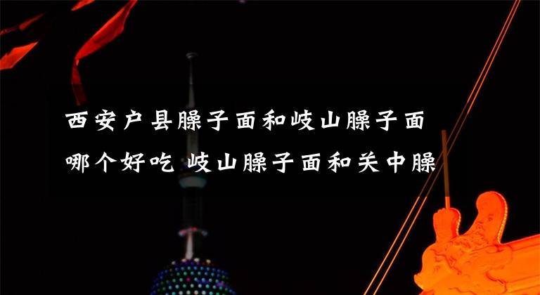 西安户县臊子面和岐山臊子面哪个好吃 岐山臊子面和关中臊子面