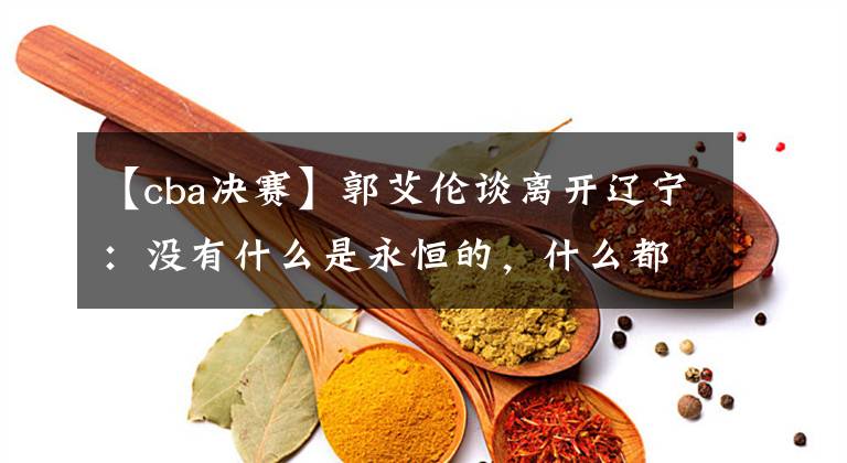 【cba决赛】郭艾伦谈离开辽宁：没有什么是永恒的，什么都禁不住时间的冲刷