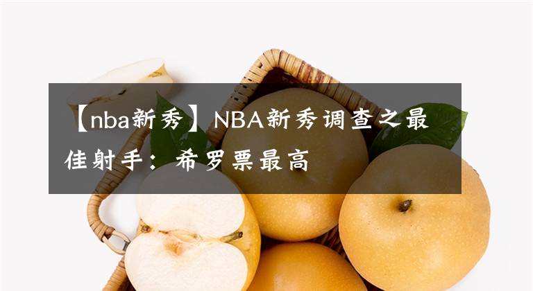 【nba新秀】NBA新秀调查之最佳射手：希罗票最高