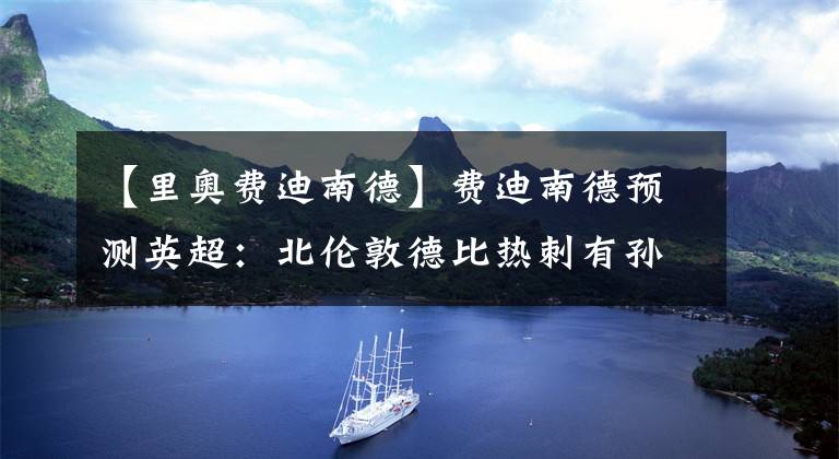 【里奥费迪南德】费迪南德预测英超：北伦敦德比热刺有孙兴慜，阿森纳有恩凯蒂亚