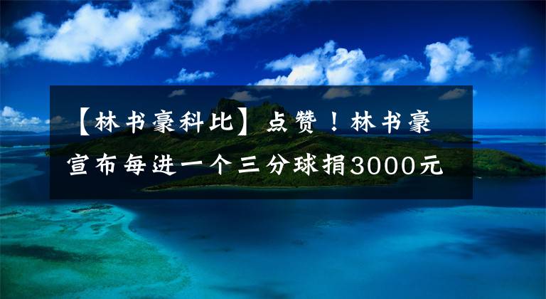 【林书豪科比】点赞！林书豪宣布每进一个三分球捐3000元，库里也曾有同样善举