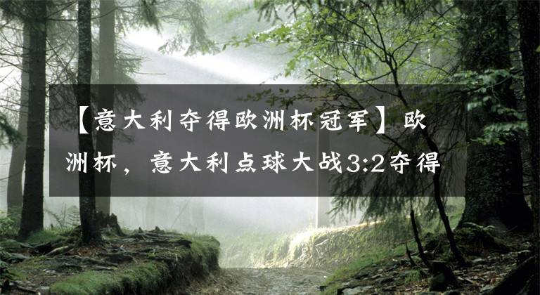 【意大利夺得欧洲杯冠军】欧洲杯，意大利点球大战3:2夺得冠军！36岁C罗4场5球斩首夺大赛金靴