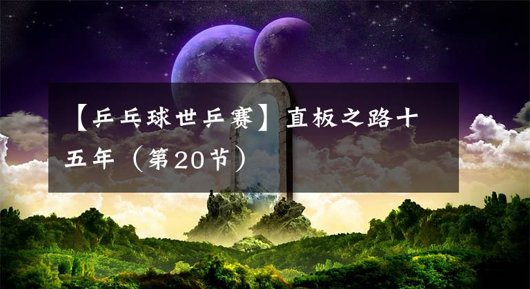 【乒乓球世乒赛】直板之路十五年（第20节）
