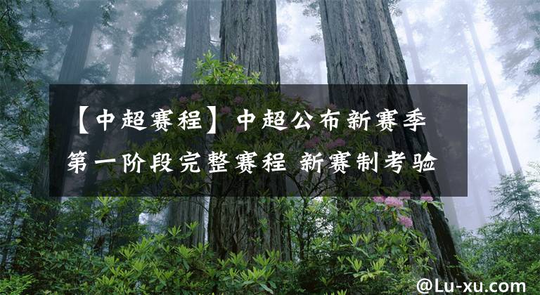【中超赛程】中超公布新赛季第一阶段完整赛程 新赛制考验各队综合实力