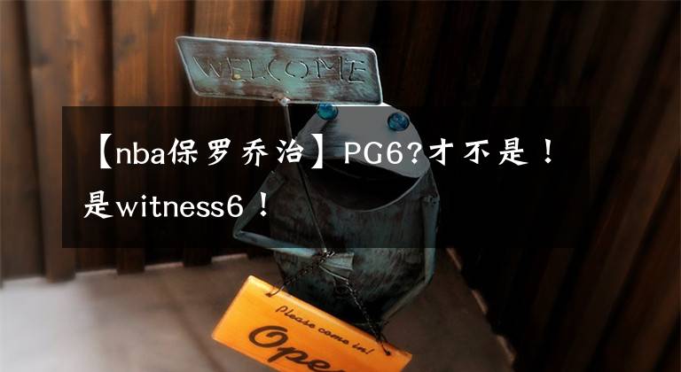 【nba保罗乔治】PG6?才不是！是witness6！