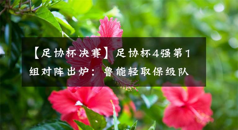 【足协杯决赛】足协杯4强第1组对阵出炉：鲁能轻取保级队晋级 半决赛再迎保级队！