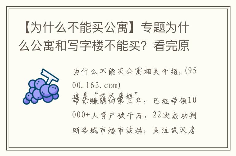 【为什么不能买公寓】专题为什么公寓和写字楼不能买？看完原因后，涨知识了