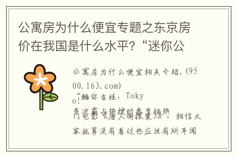 公寓房为什么便宜专题之东京房价在我国是什么水平？“迷你公寓”火遍东京，背后暗藏玄机