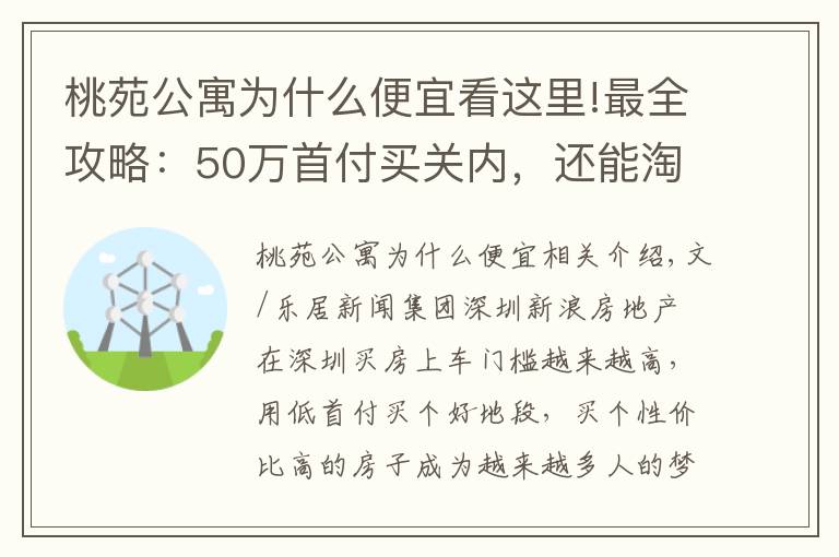 桃苑公寓为什么便宜看这里!最全攻略：50万首付买关内，还能淘到好学区房
